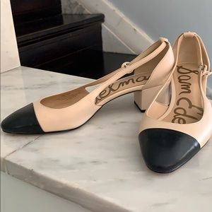SAM EDELMAN NUDE HEELED SHOE